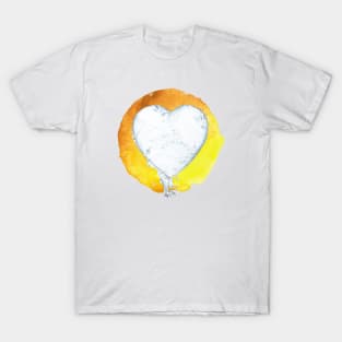 Clear Fluid Glowing Heart T-Shirt